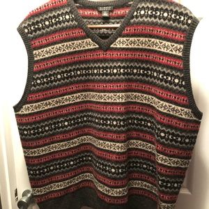 Multi colored sleeveless sweater